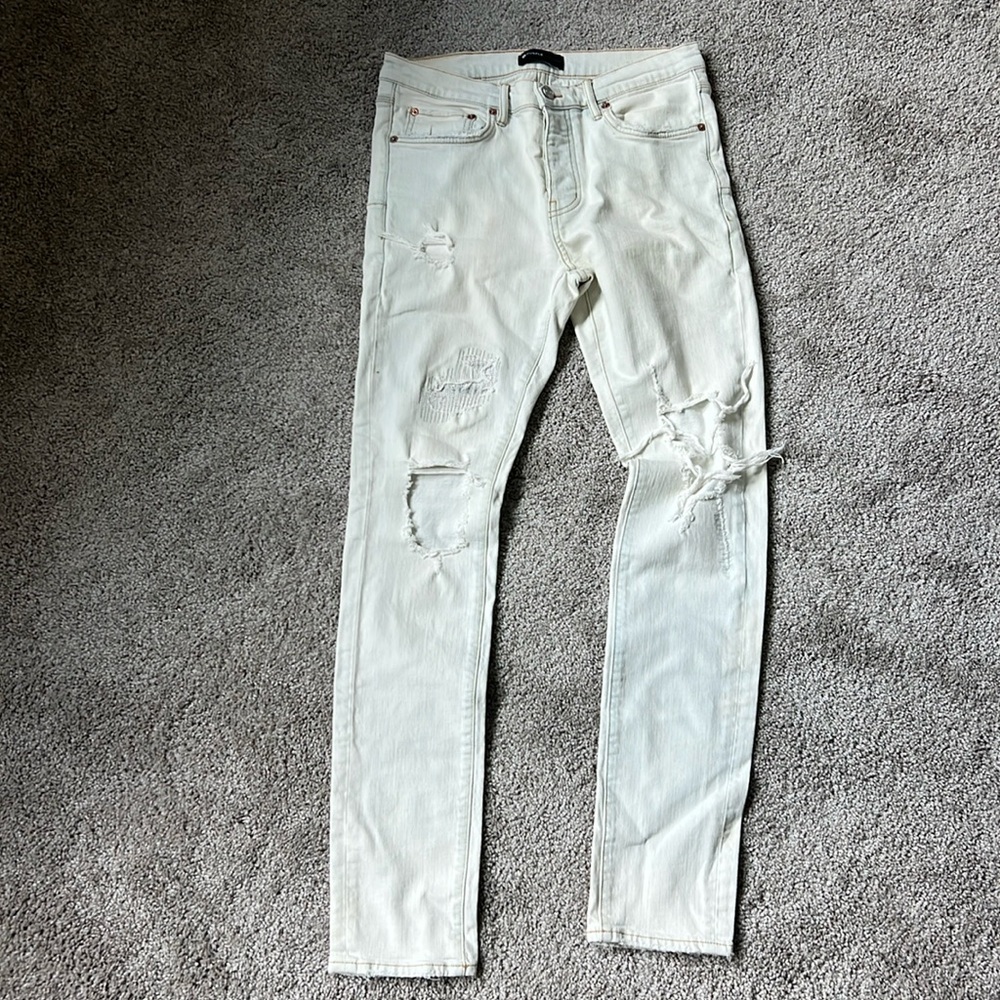 Purple jeans